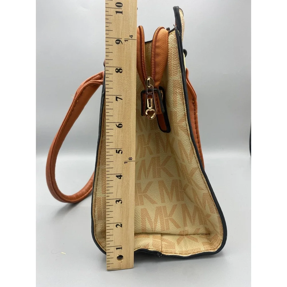 Women's‎ Mary King Monogram Satchel Bag Bow Detail Top Handle Purse